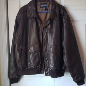 Vintage land's end LEATHER jacket